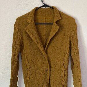 ISSEY MIYAKE Cauliflower Cotton Stretch Jacket One Size Olive Green